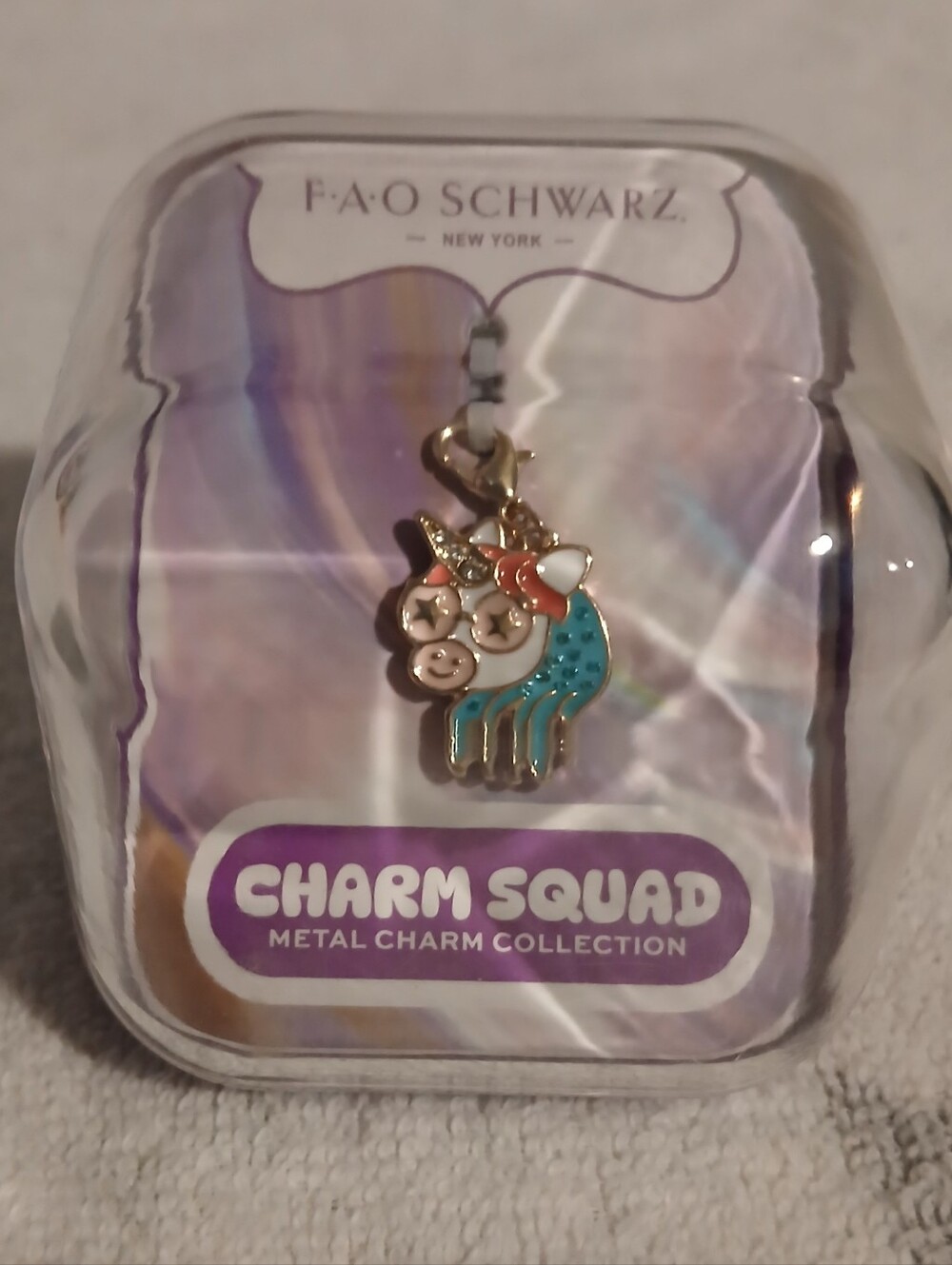 FAO SCHWARZ Charm Squad Unicorn Piggy with Gold Clasp
